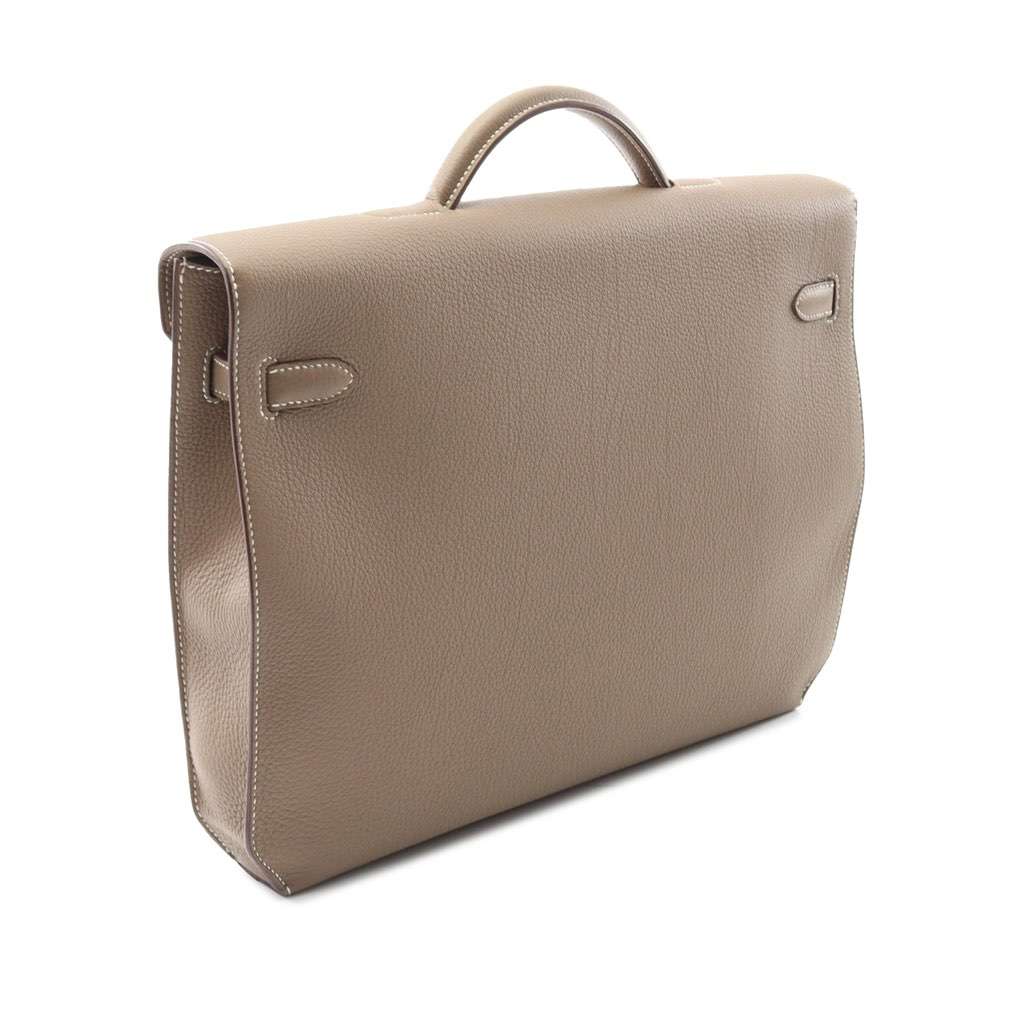 Hermès Togo Kelly Depeches 36 Brown Leather Good condition - Back View