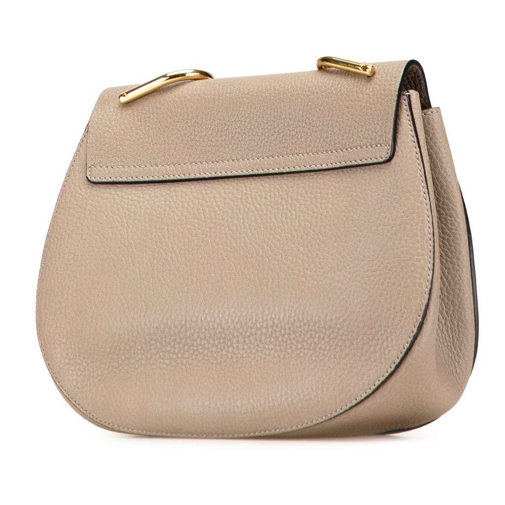 Chloé Small Leather Drew Crossbody Brown Leather Good condition - Back View
