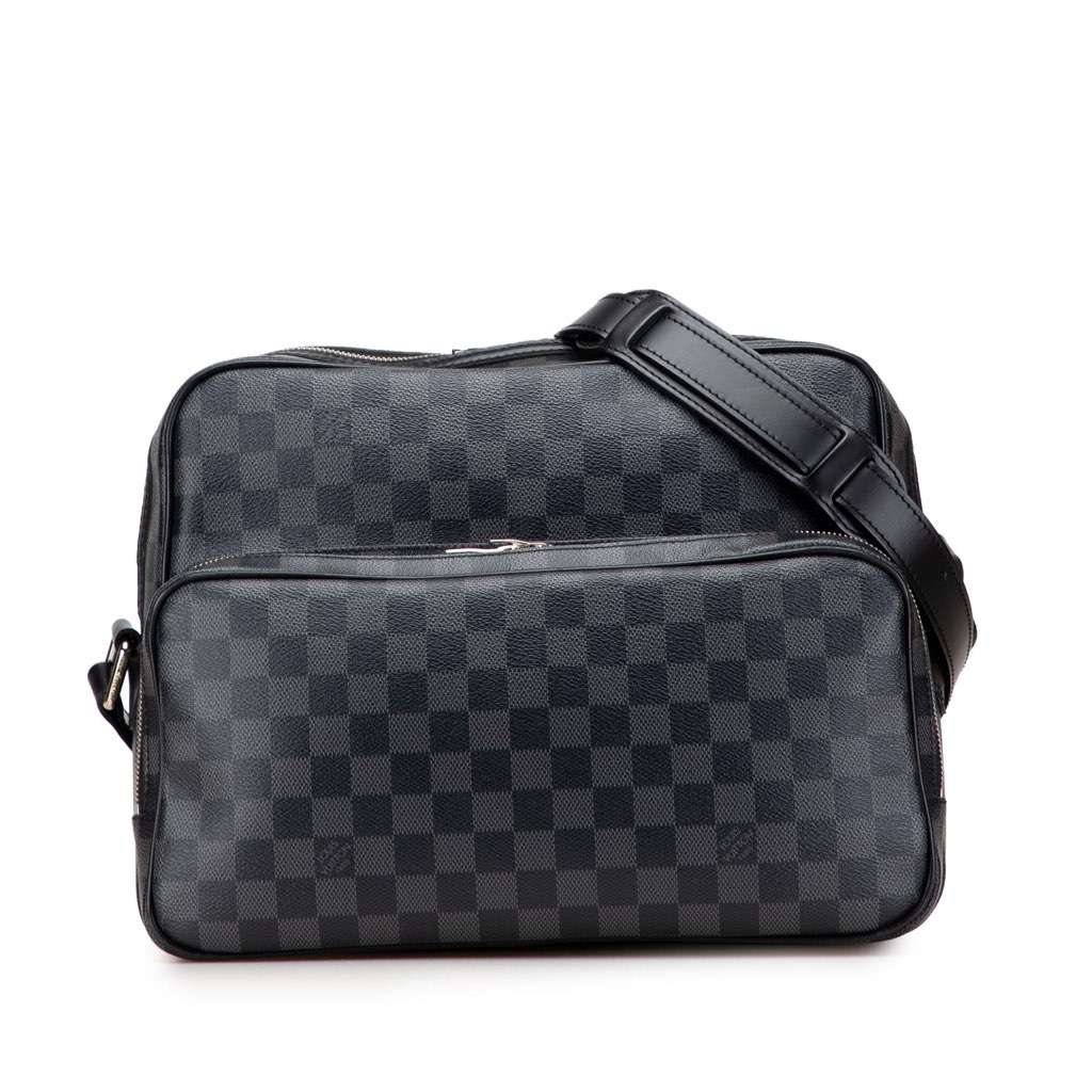 Louis Vuitton Damier Graphite Sac Leoh Black Canvas Good condition - Front View
