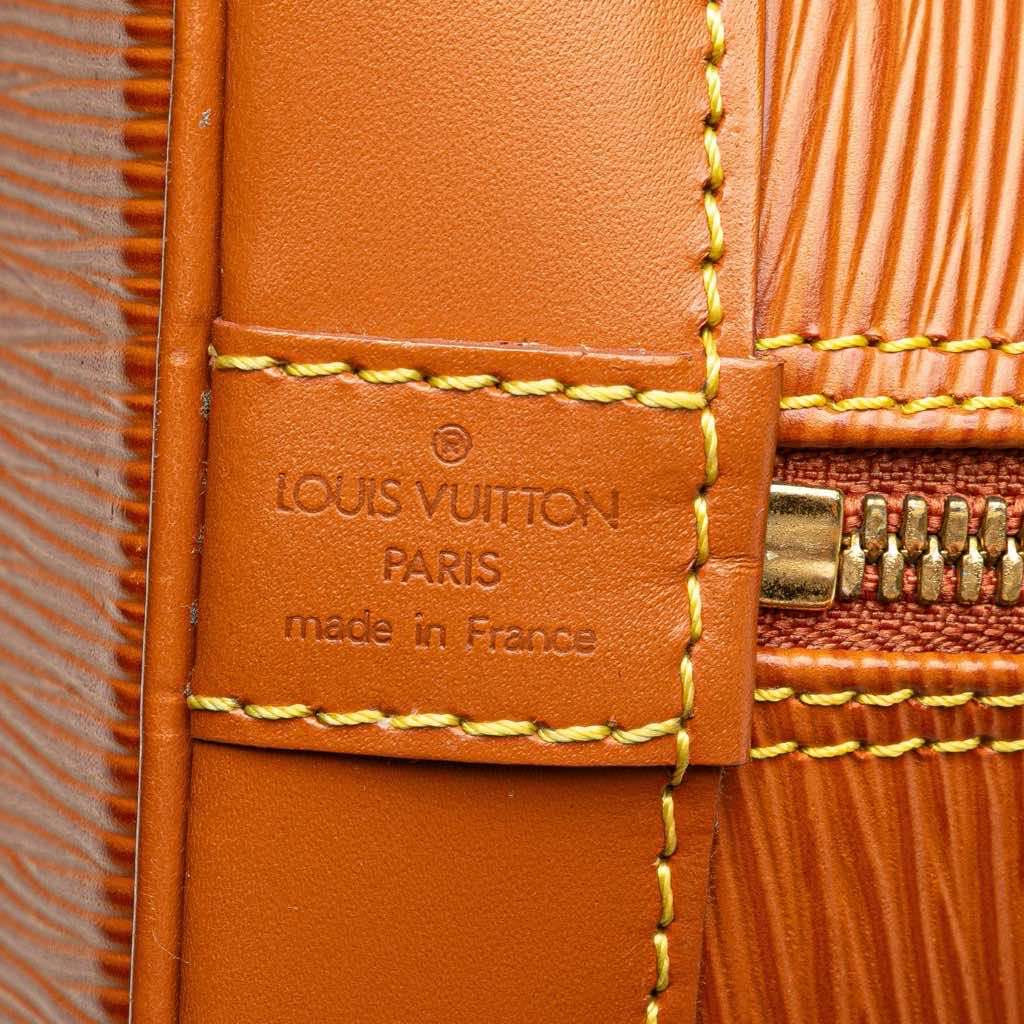 Louis Vuitton Epi Alma PM Brown Leather Very good condition - Box View