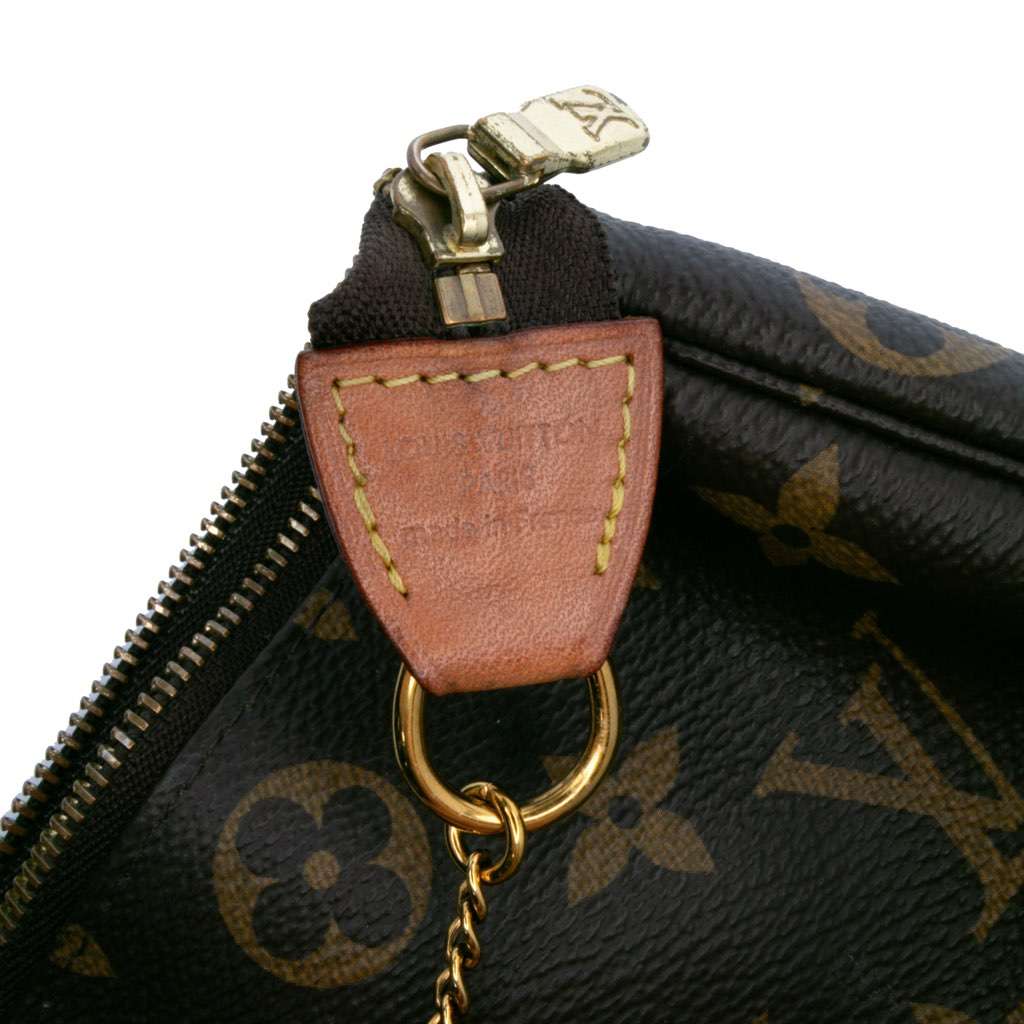 Louis Vuitton Monogram Mini Pochette Accessoires Brown Canvas Good - Box View