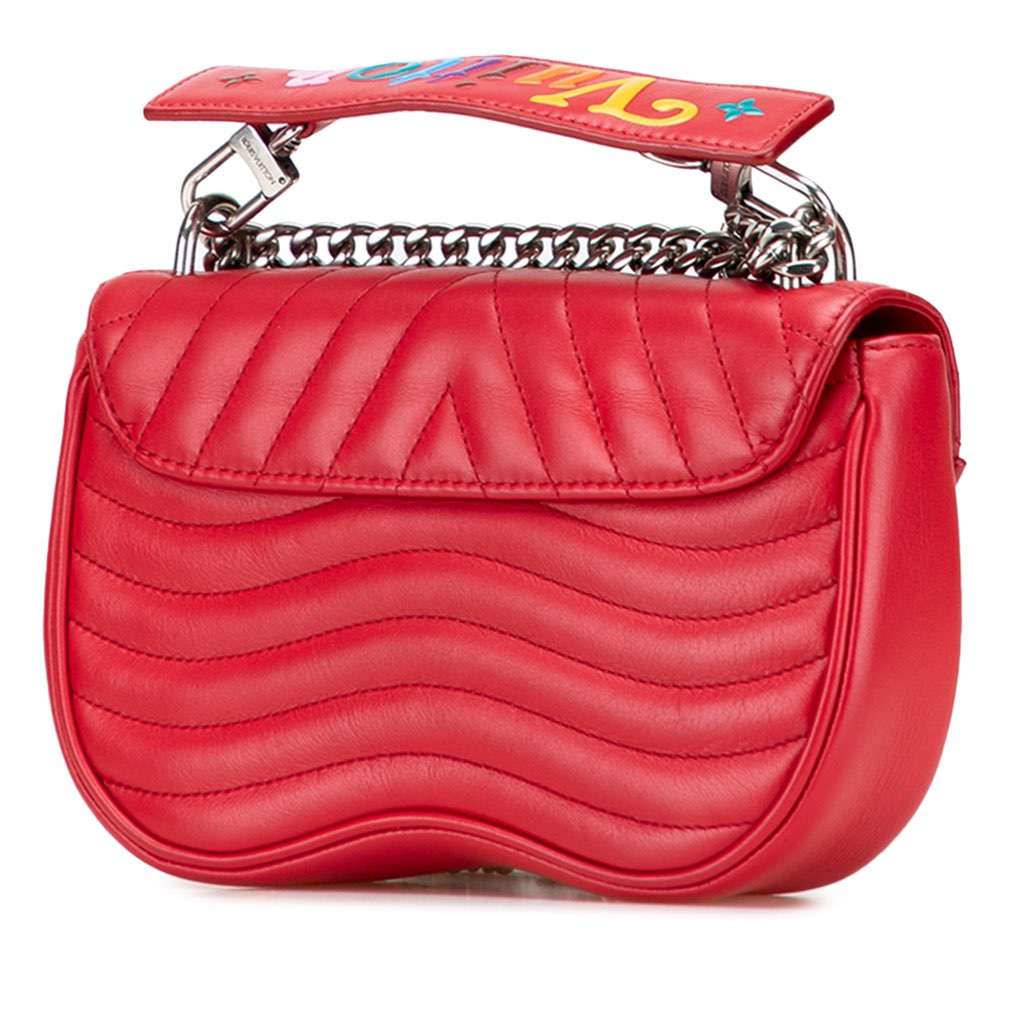 Louis Vuitton New Wave Chain Bag PM Red Leather Very good - Back View
