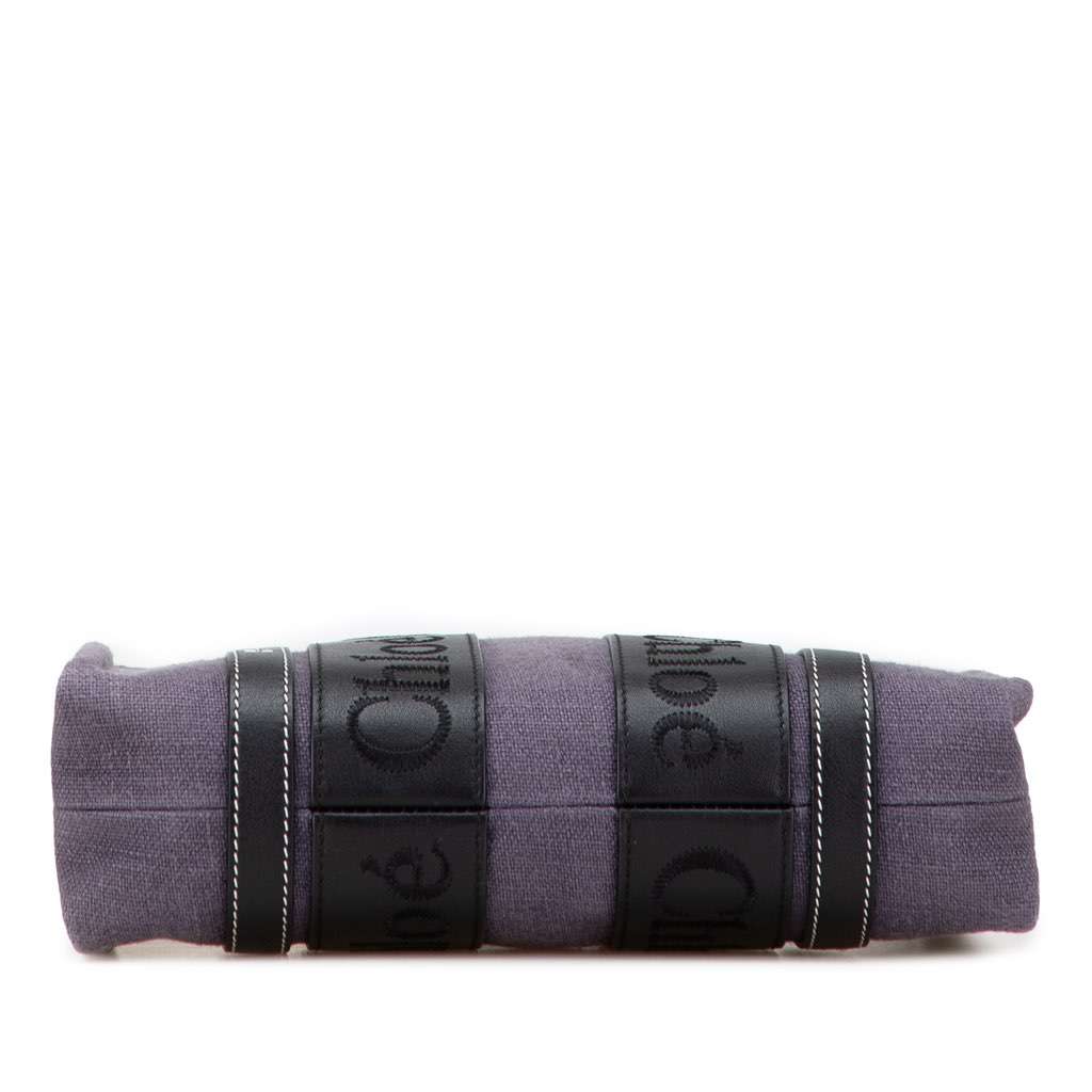 Chloé Small Canvas Woody Tote Purple Canvas Good condition - Inside View