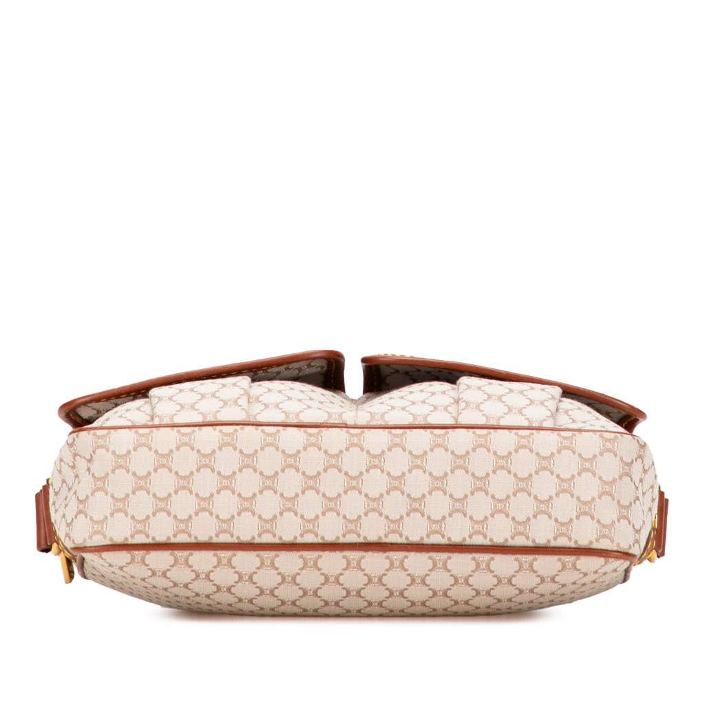 Celine Macadam Canvas Crossbody Brown Canvas Good - Inside View