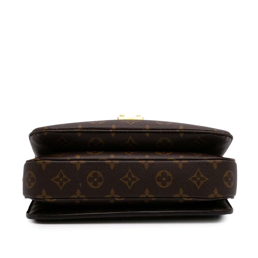 Louis Vuitton Monogram Pochette Metis Brown Canvas Good - Inside View