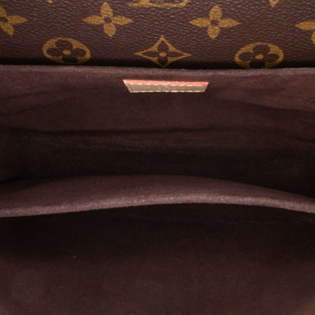 Louis Vuitton Monogram Pochette Metis Brown Canvas Good - Model View