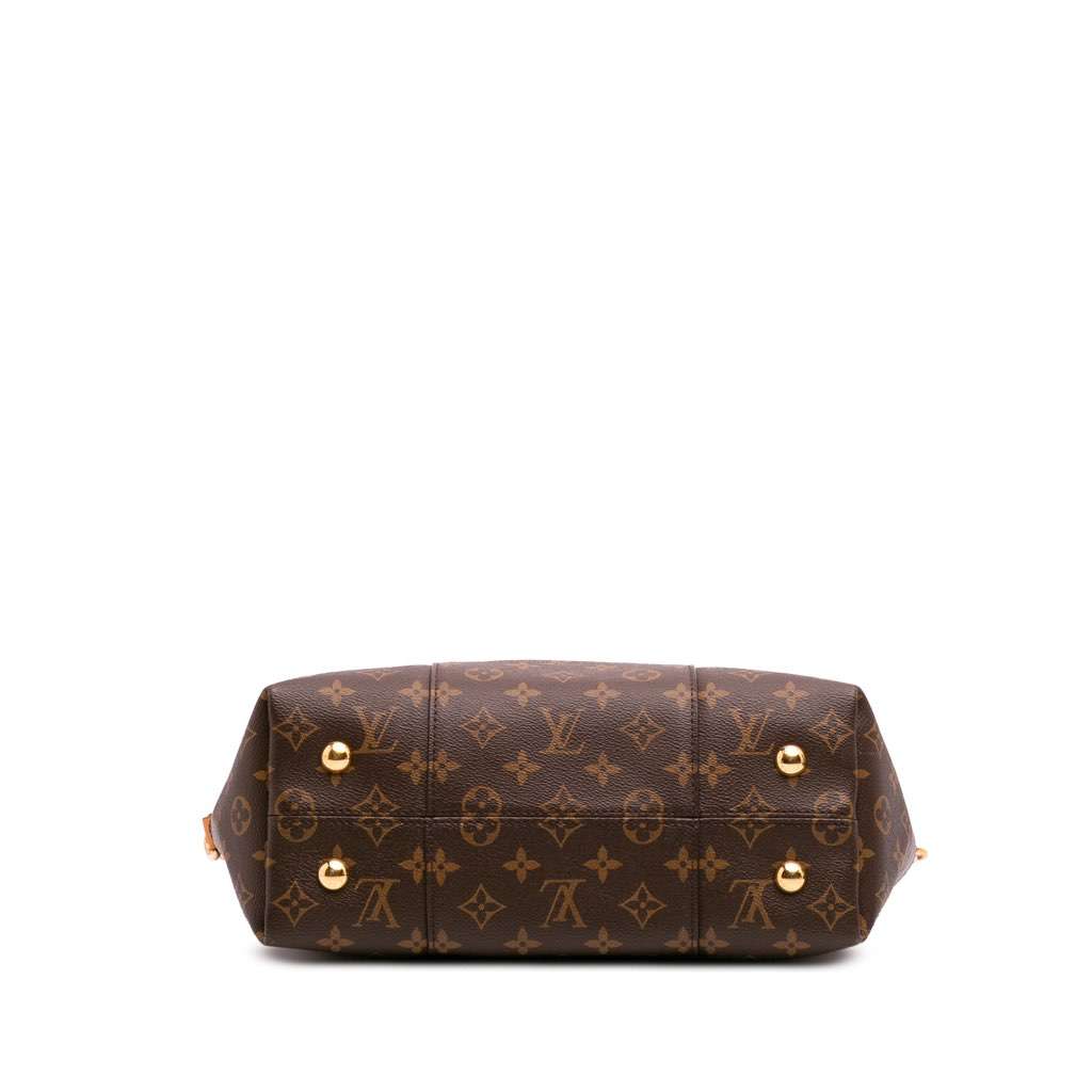 Louis Vuitton Monogram Melie Satchel Brown Canvas Good - Inside View