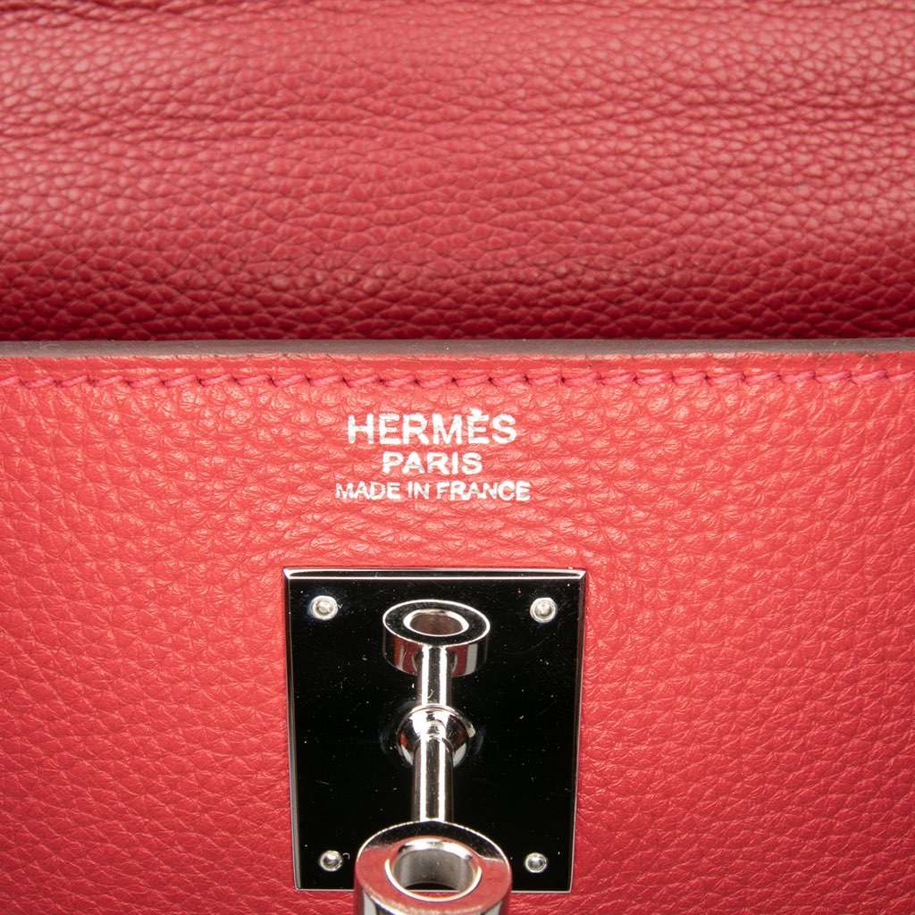 Hermès Togo Kelly II Retourne 32 Red Leather Good condition - Box View