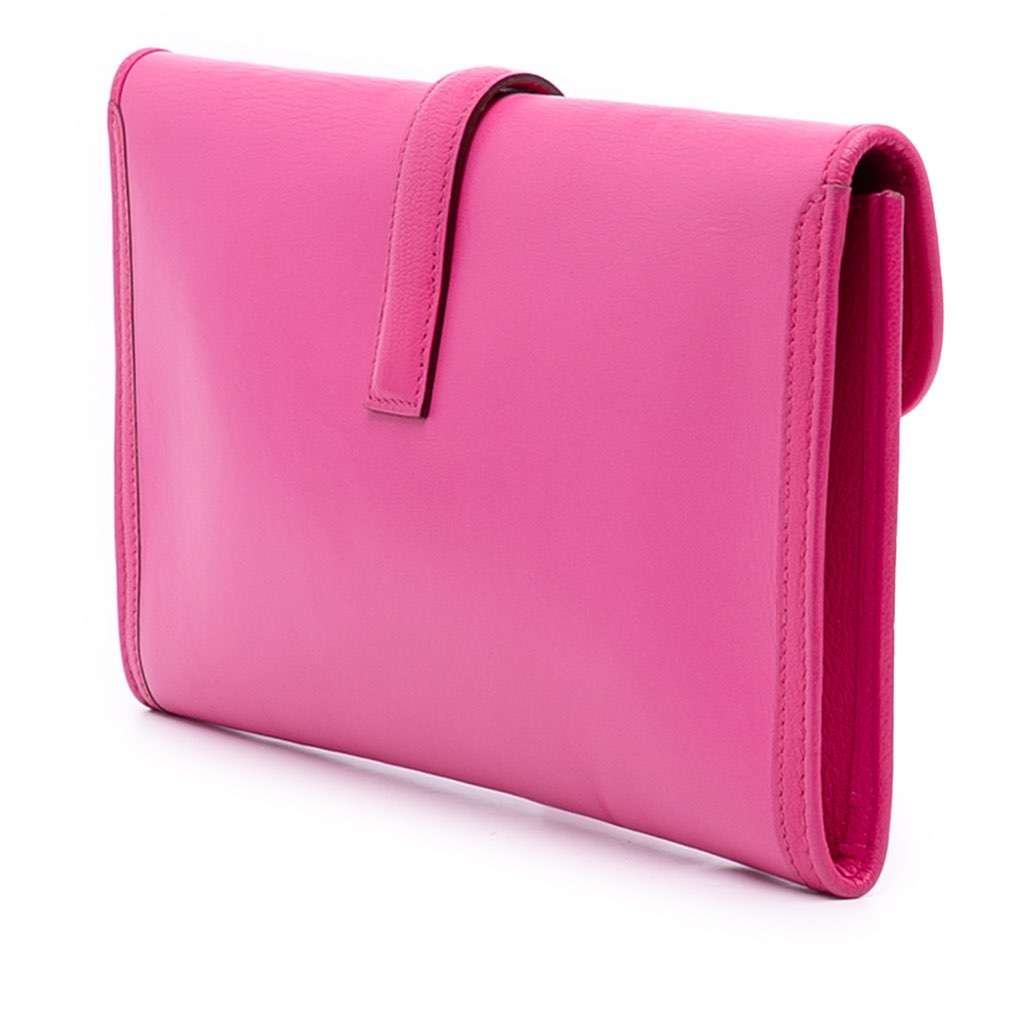 Hermès Swift Jige Elan 29 Pink Leather Good condition - Back View