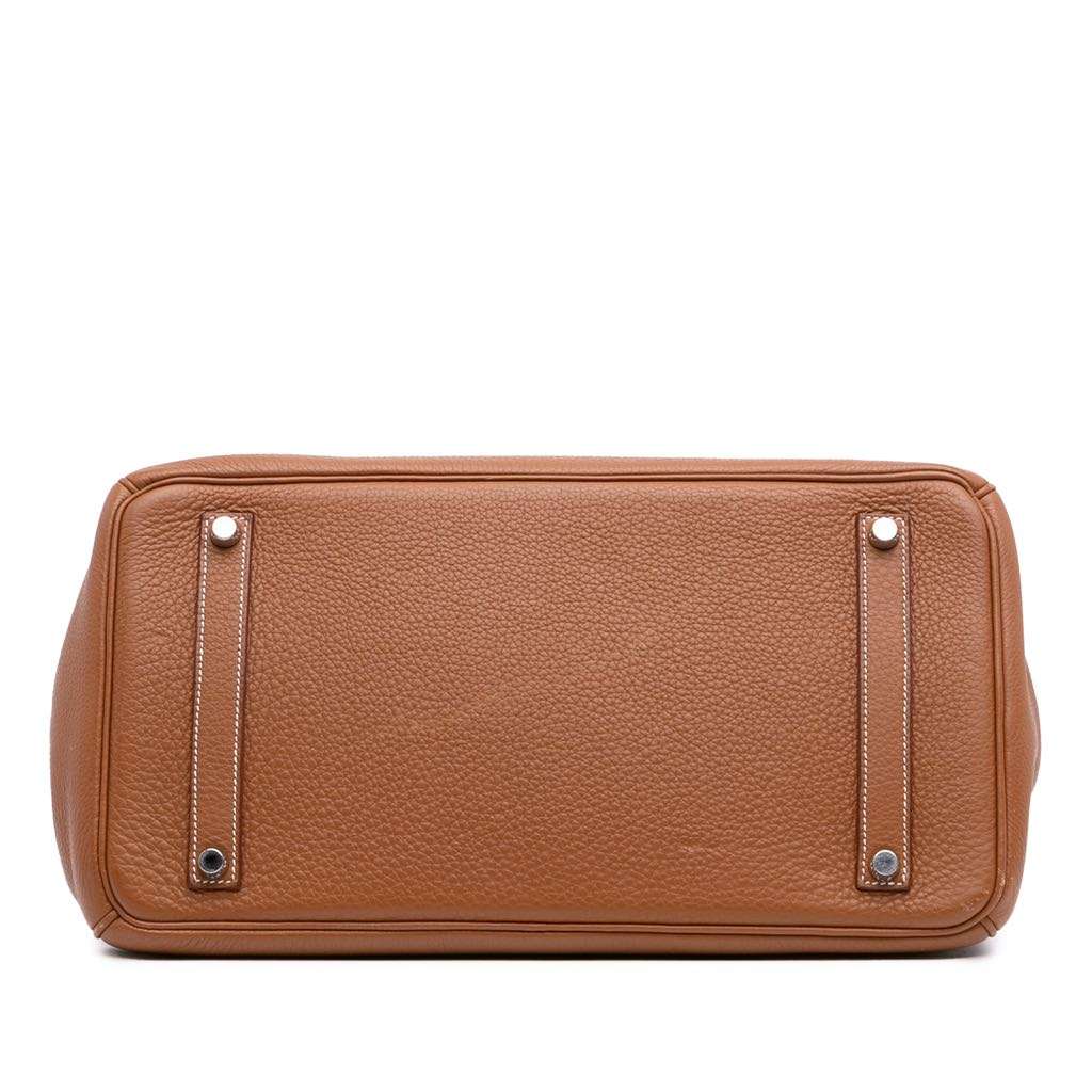 Hermès Togo Birkin Retourne 35 Brown Leather Good condition - Inside View