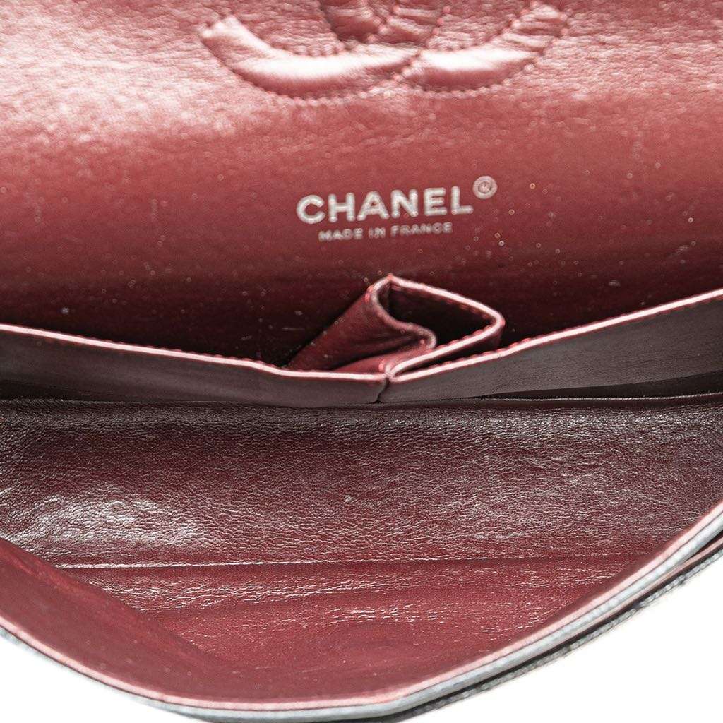 Chanel Medium Classic Caviar Double Flap Black Leather Good - Model View