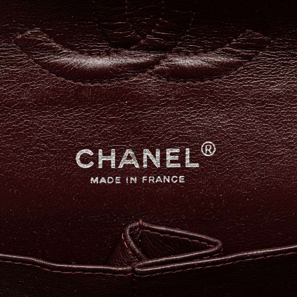 Chanel Medium Classic Caviar Double Flap Black Leather Good - Box View