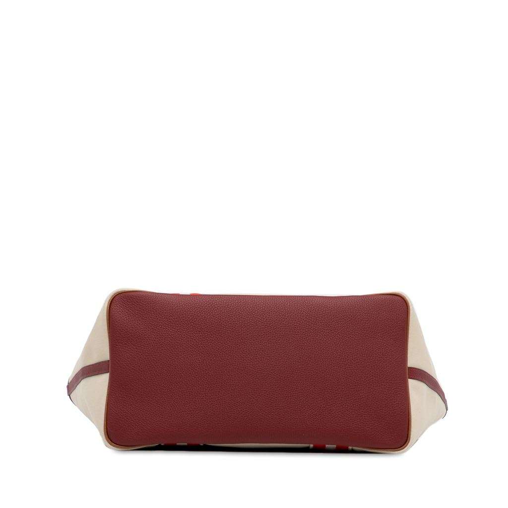 Hermès Canvas Pursangle Tote Brown Canvas Good condition - Box View