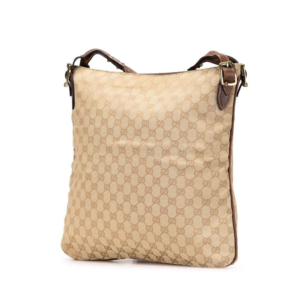 Gucci GG Canvas Crossbody Brown Canvas Good condition - Back View
