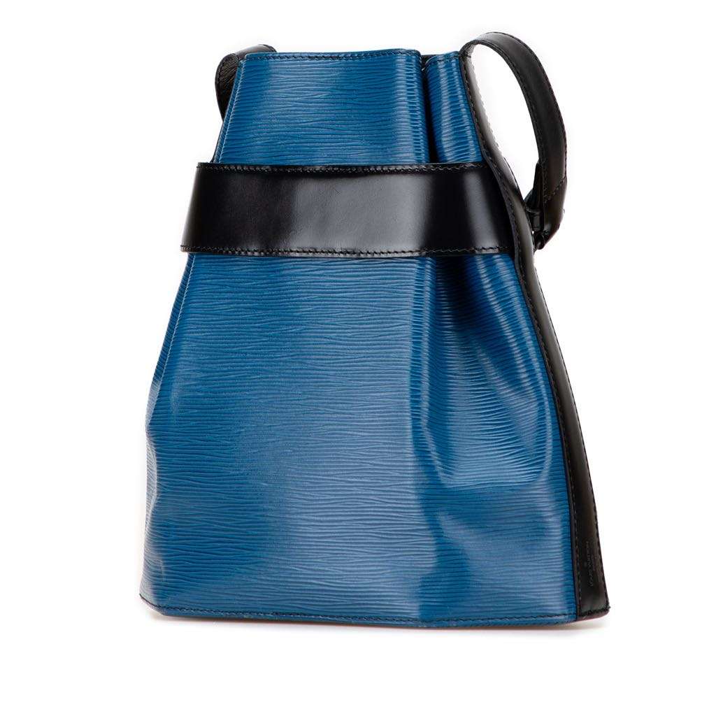 Louis Vuitton Epi Bicolor Sac D Epaule PM Blue Leather Good - Back View