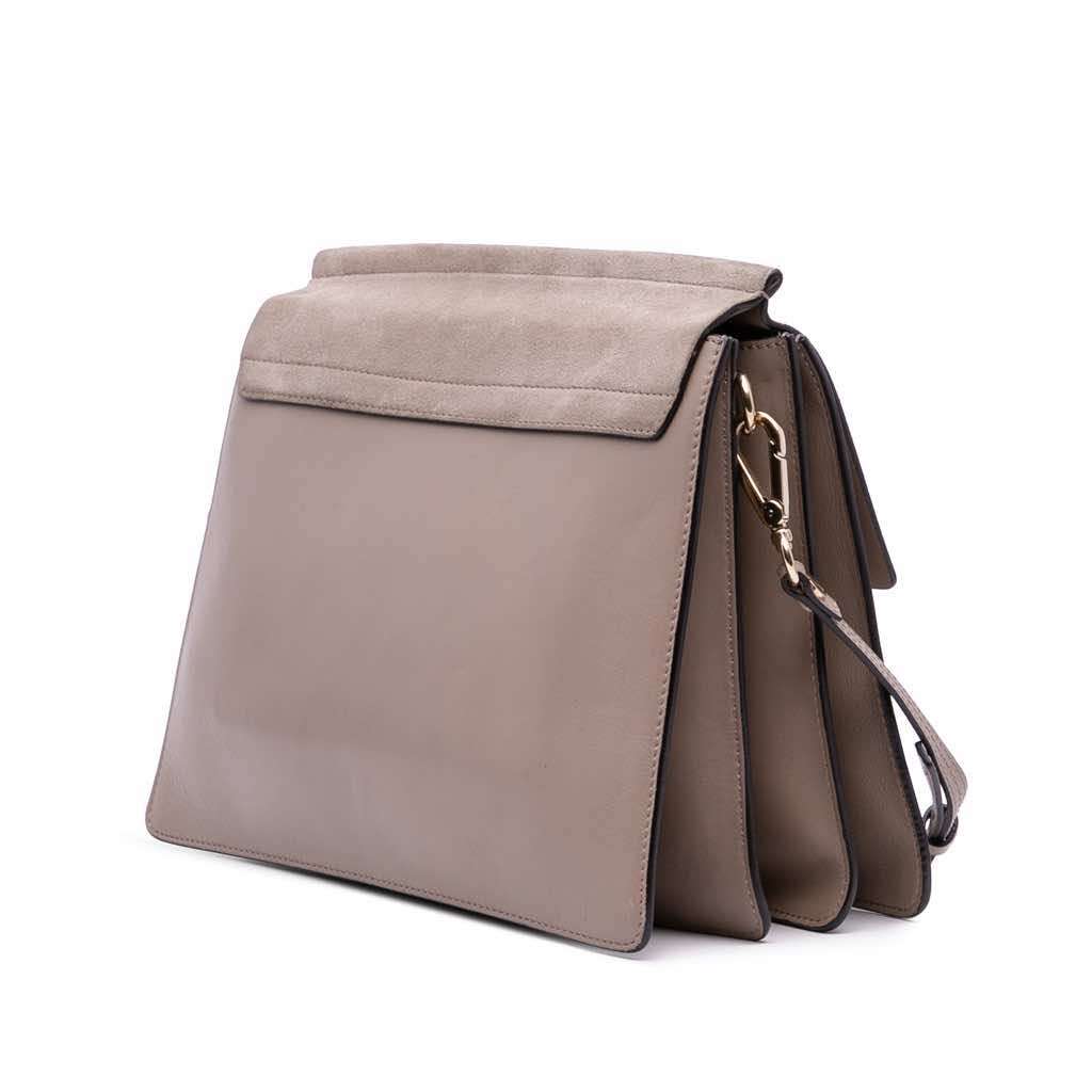 Chloé Medium Leather Faye Shoulder Bag Brown Leather Good condition - Back View