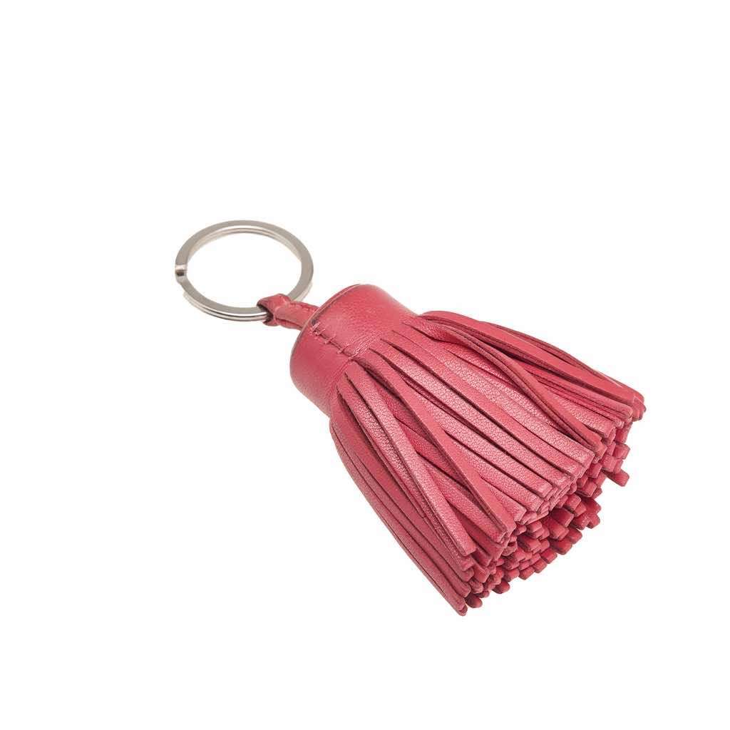 Hermès Milo Lambskin Carmen Key Ring Pink Leather Very good - Back View