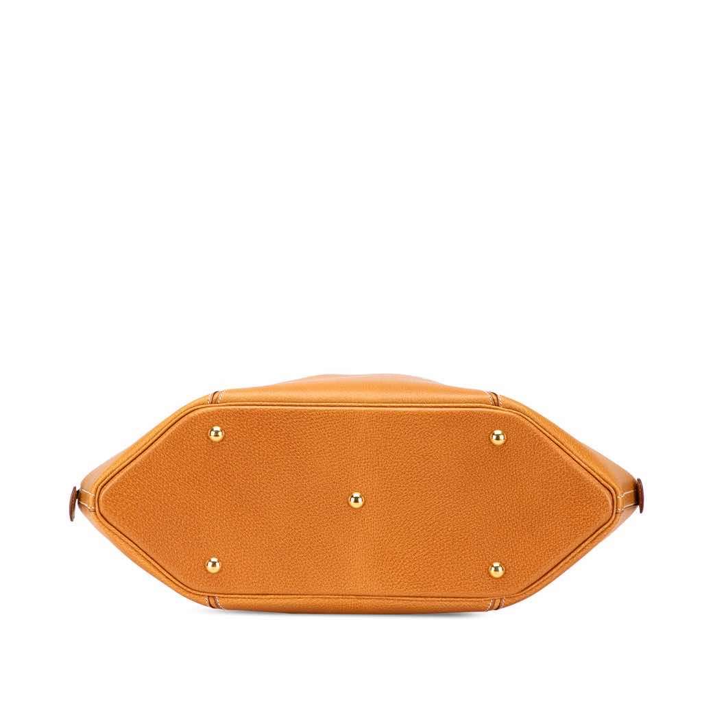 Hermès Peau Porc Il De Bowe Handbag Brown Leather Good condition - Inside View