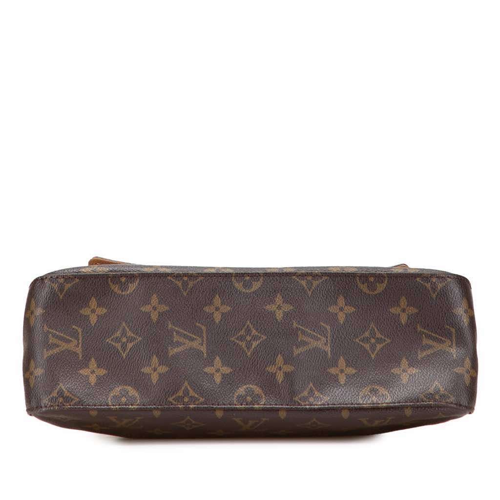 Louis Vuitton Monogram Mini Looping Brown Canvas Good - Inside View