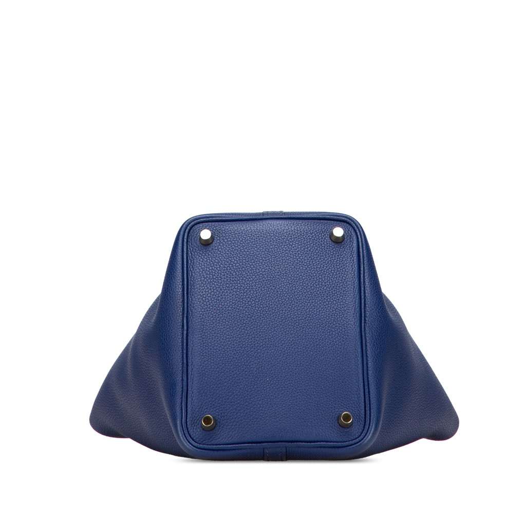 Hermès Clemence Picotin Lock 18 Blue Leather Good condition - Inside View