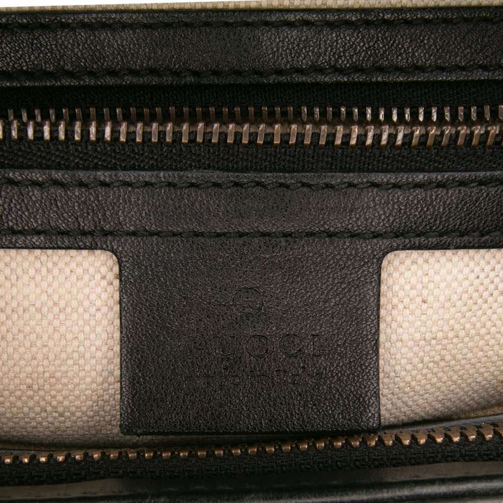 Gucci Patent Bright Bit Satchel Black Leather Fair - Box View