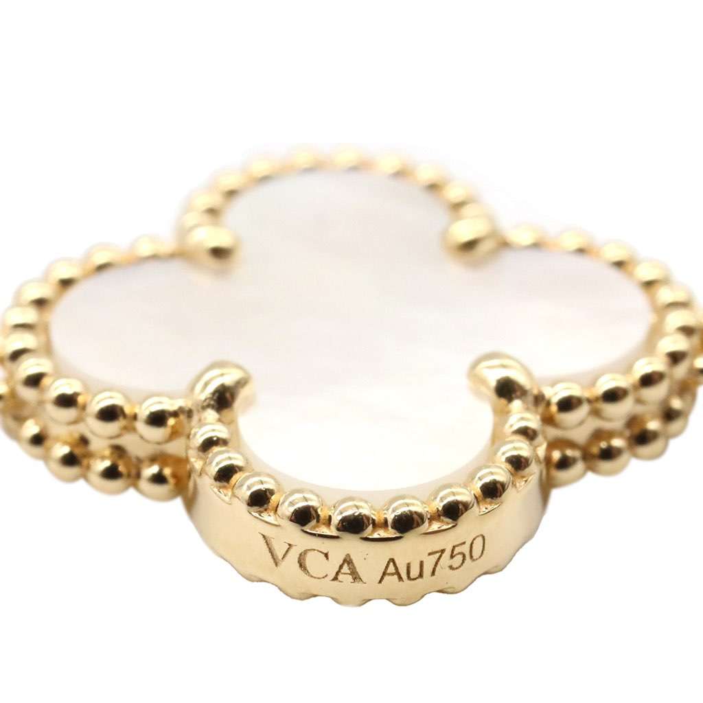 Van Cleef & Arpels 18K Yellow Gold and Mother of Pearl Vintage Alhambra Bracelet Gold Gold Good condition - Box View