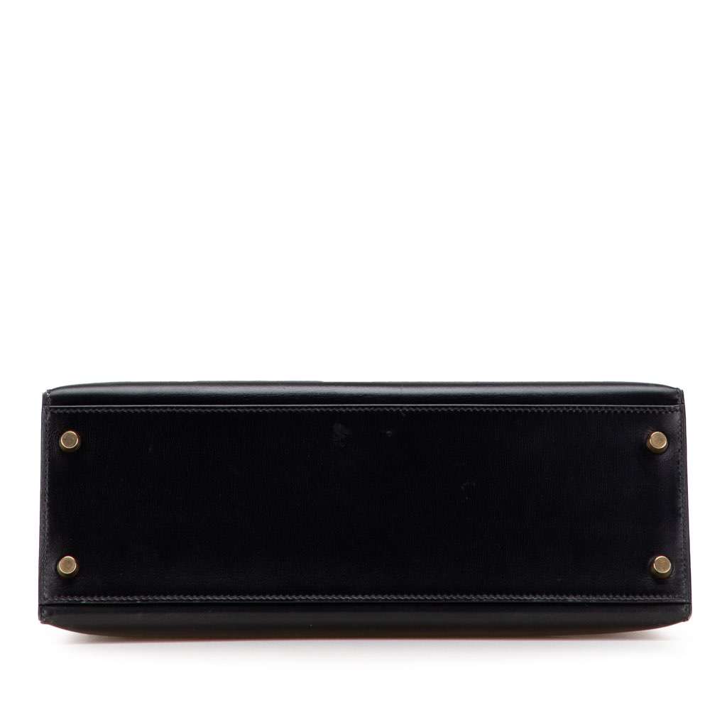 Hermès Box Calf Kelly II Sellier 32 Black Leather Good condition - Inside View