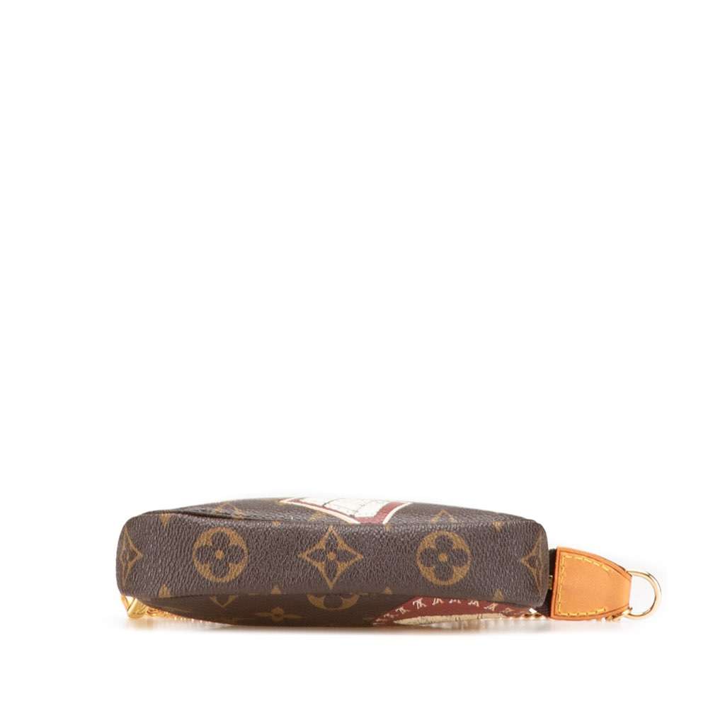 Louis Vuitton Monogram Patch Mini Pochette Accessoires Brown Canvas Very good - Inside View