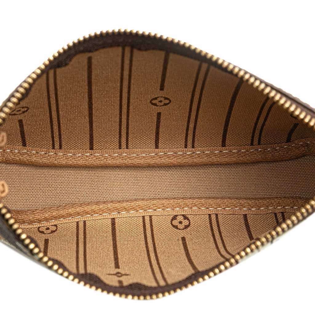 Louis Vuitton Monogram Patch Mini Pochette Accessoires Brown Canvas Very good - Model View