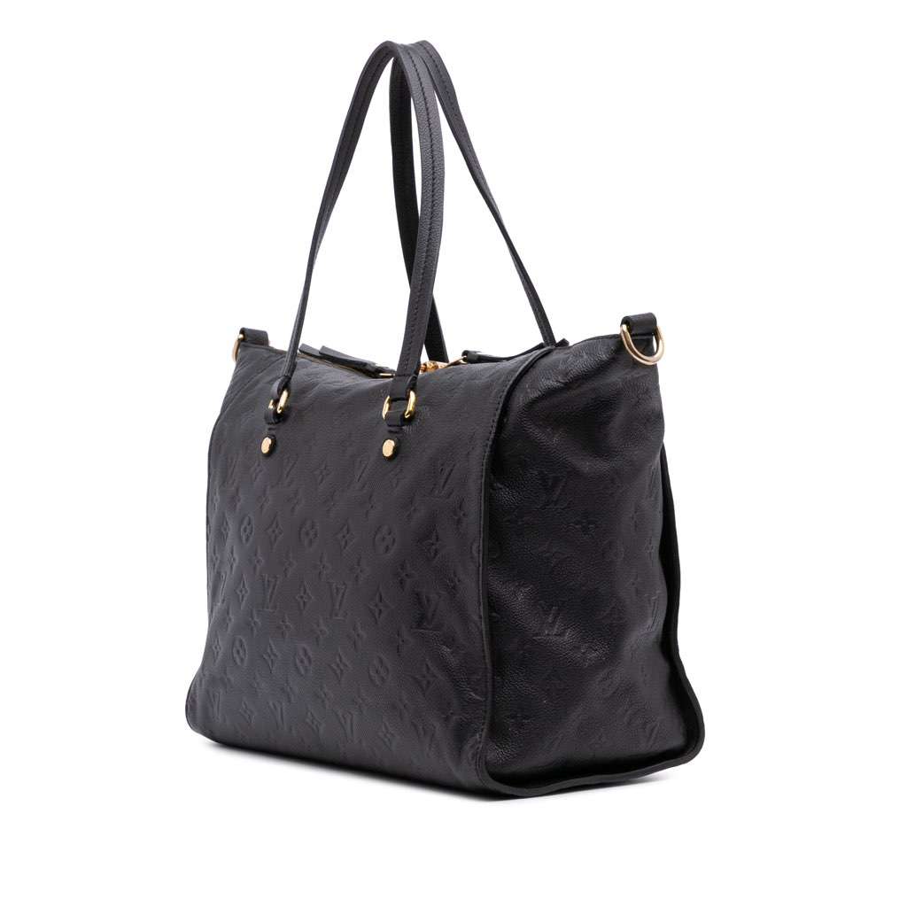 Louis Vuitton Monogram Empreinte Lumineuse PM Black Leather Good - Back View