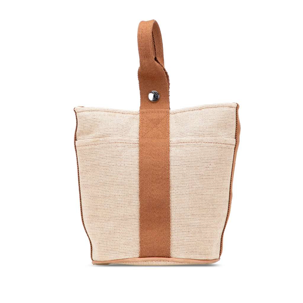 Hermès Toile Saxo PM Brown Canvas Good condition - Front View