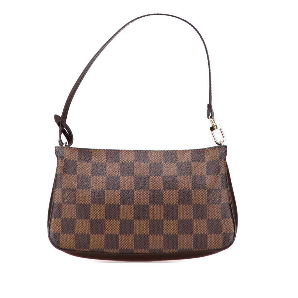 Louis Vuitton Damier Ebene Navona Brown Canvas Good condition - Front View