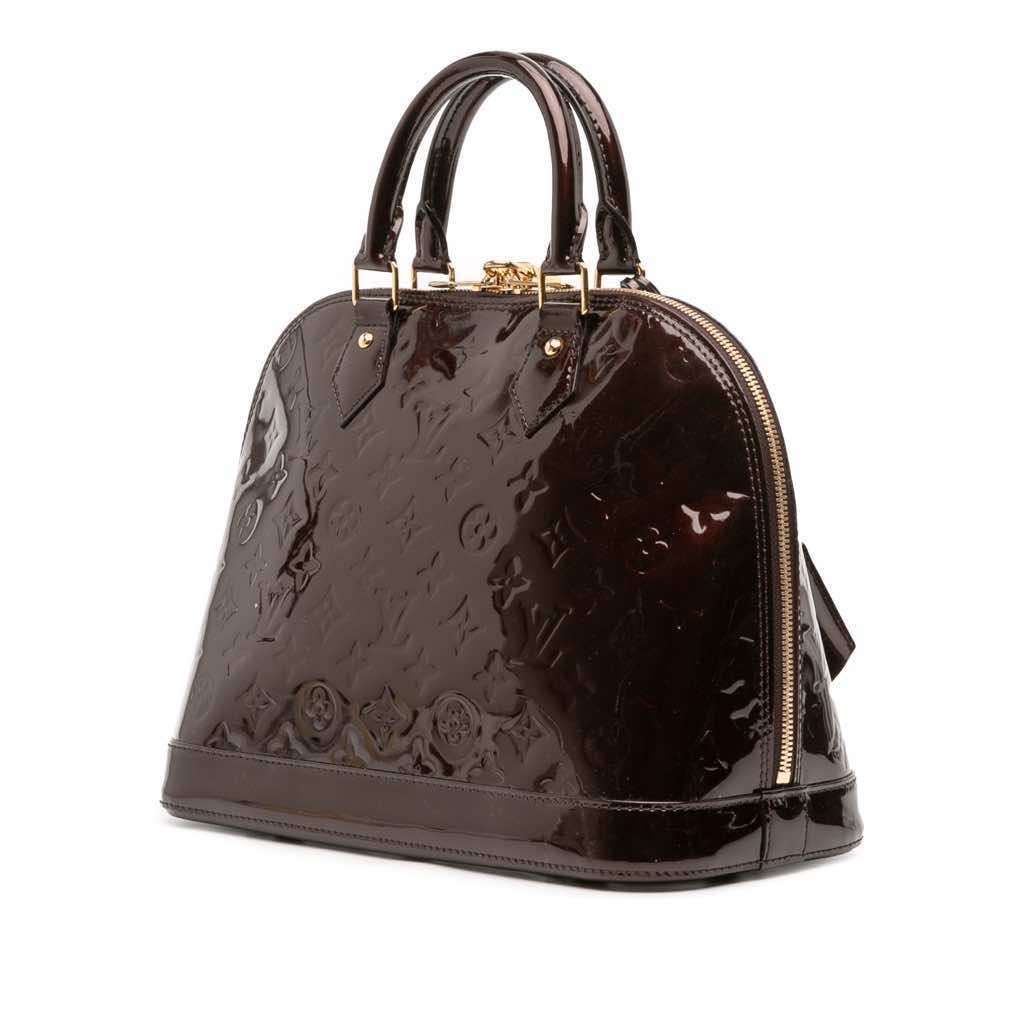 Louis Vuitton Monogram Vernis Alma PM Purple Leather Good condition - Back View