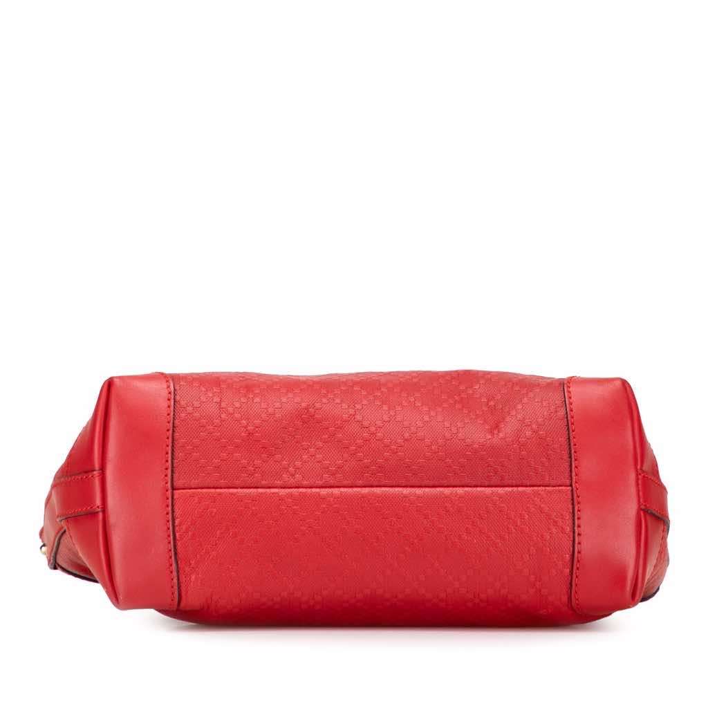 Gucci Small Diamante Leather Craft Tote Red Leather Very good condition - Inside View