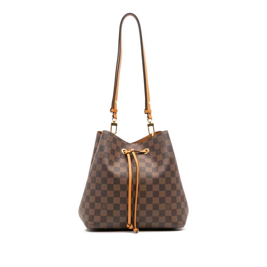 Louis Vuitton Damier Ebene Neonoe MM Brown Canvas Good condition - Front View