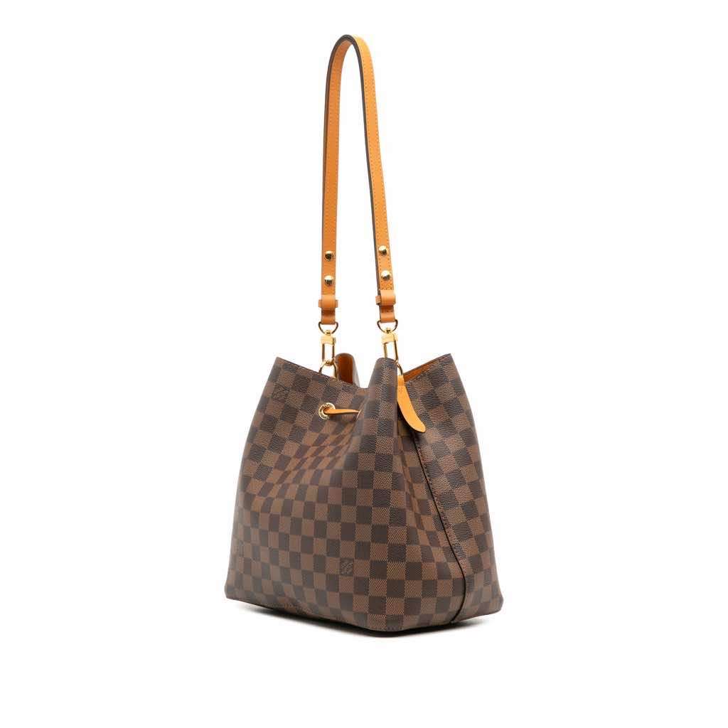 Louis Vuitton Damier Ebene Neonoe MM Brown Canvas Good condition - Back View