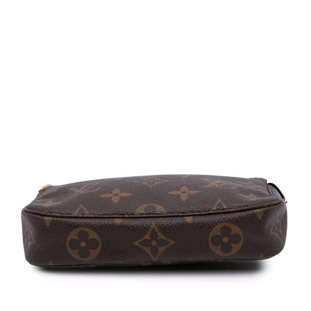 Louis Vuitton Monogram Mini Pochette Accessoires Brown Canvas Very good condition - Inside View