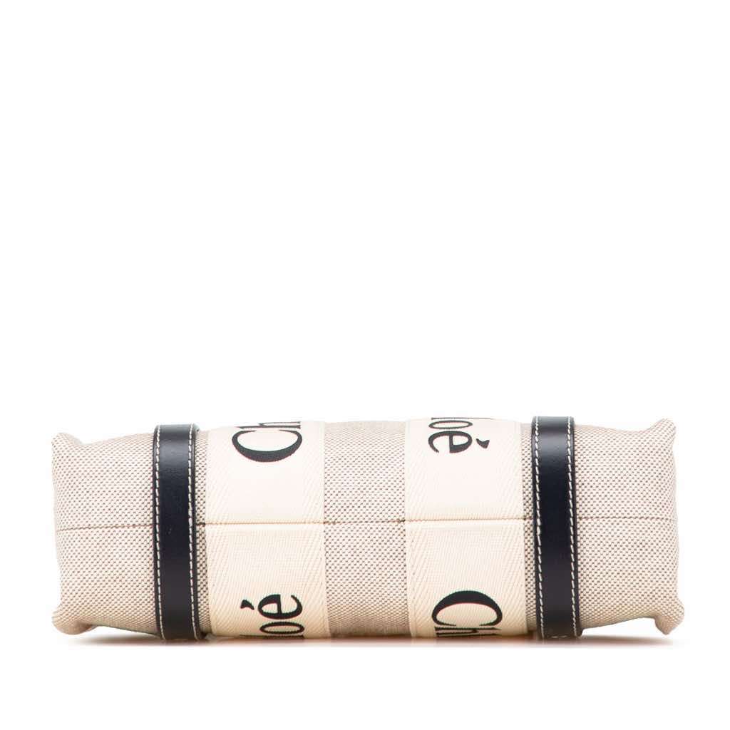 Chloé Small Canvas Woody Satchel Brown Canvas Good condition - Inside View