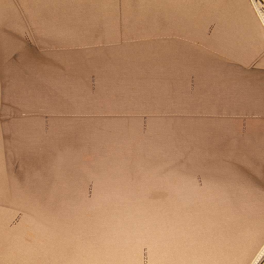 Fendi Zucchino Canvas Superstar Tote Brown Canvas Good - Model View