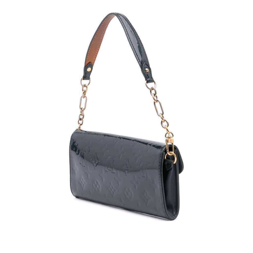 Louis Vuitton Monogram Vernis Sunset Boulevard Blue Leather Very good condition - Back View
