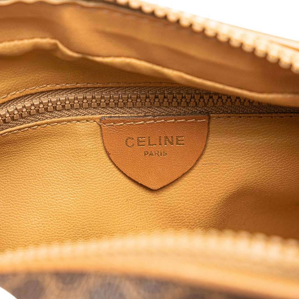 Celine Macadam Coated Canvas Crossbody Brown Canvas Good condition - Box View
