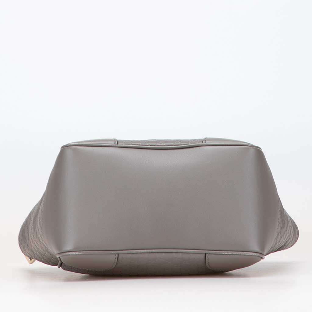 Gucci Small Microguccissima Bree Satchel Grey Leather Very good - Inside View
