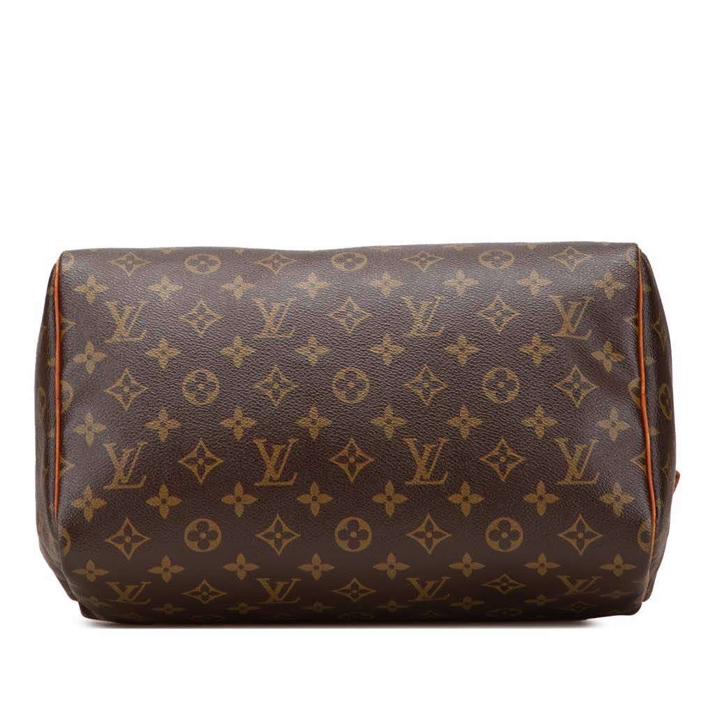 Louis Vuitton Monogram Speedy 30 Brown Canvas Fair - Inside View