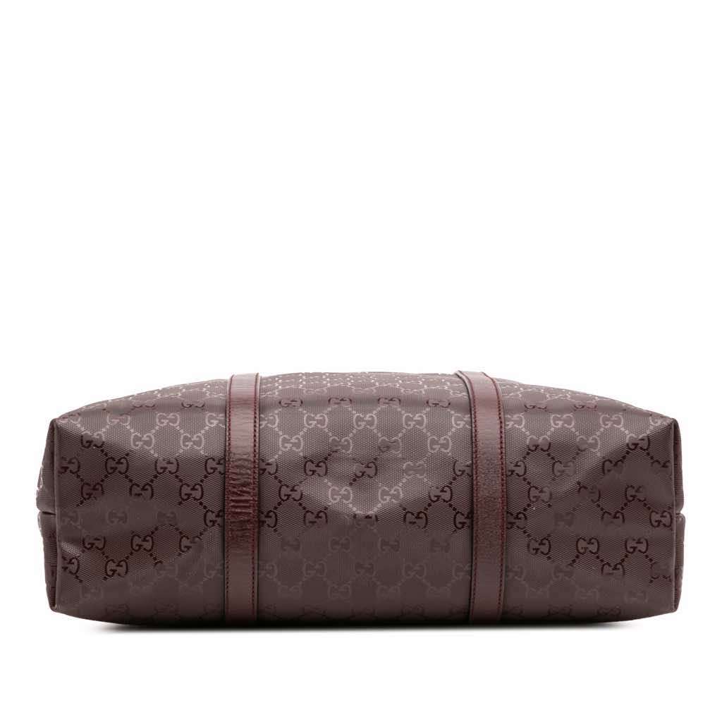 Gucci GG Imprime Joy Vertical Tote Red Canvas Good - Inside View