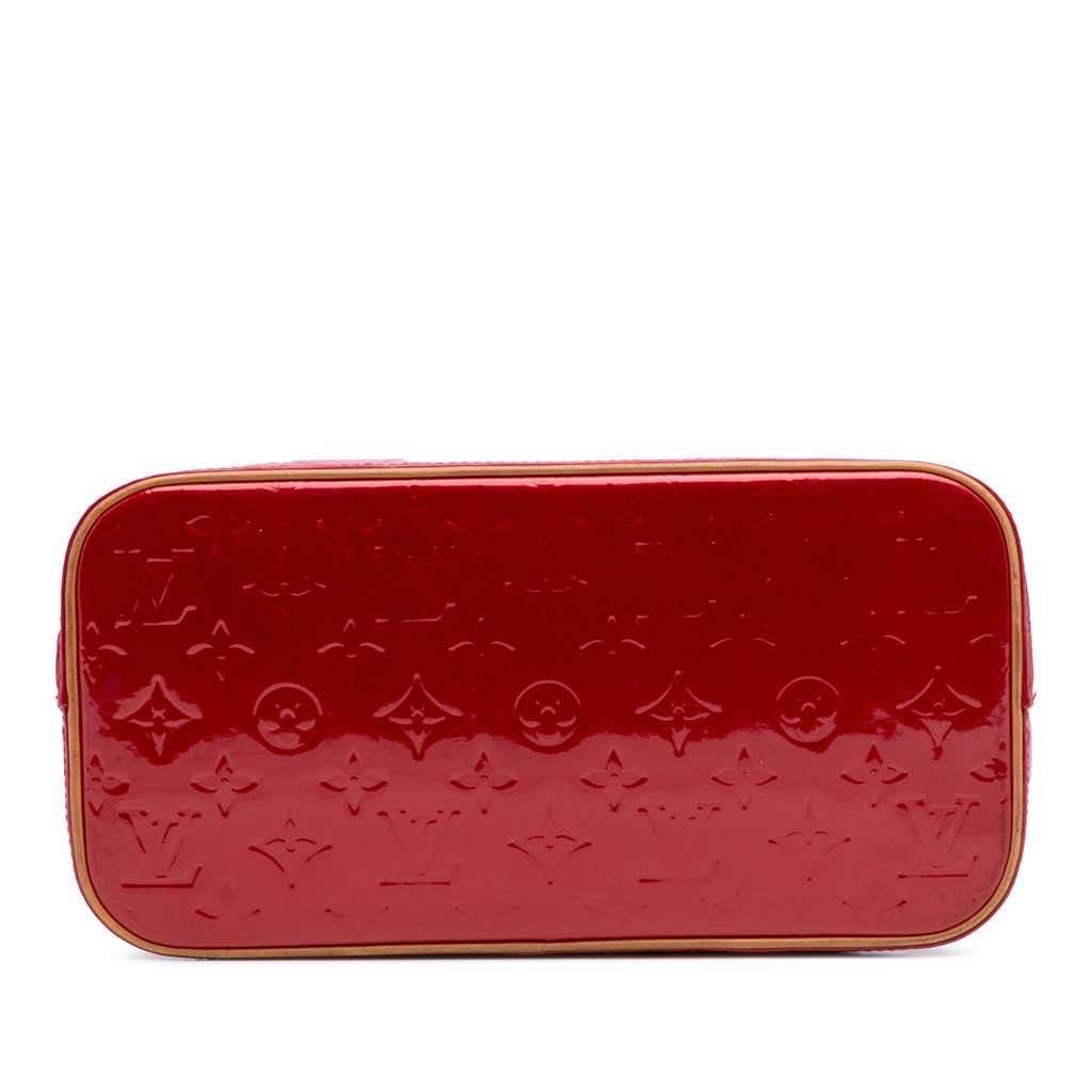 Louis Vuitton Monogram Vernis Houston Red Leather Good - Inside View