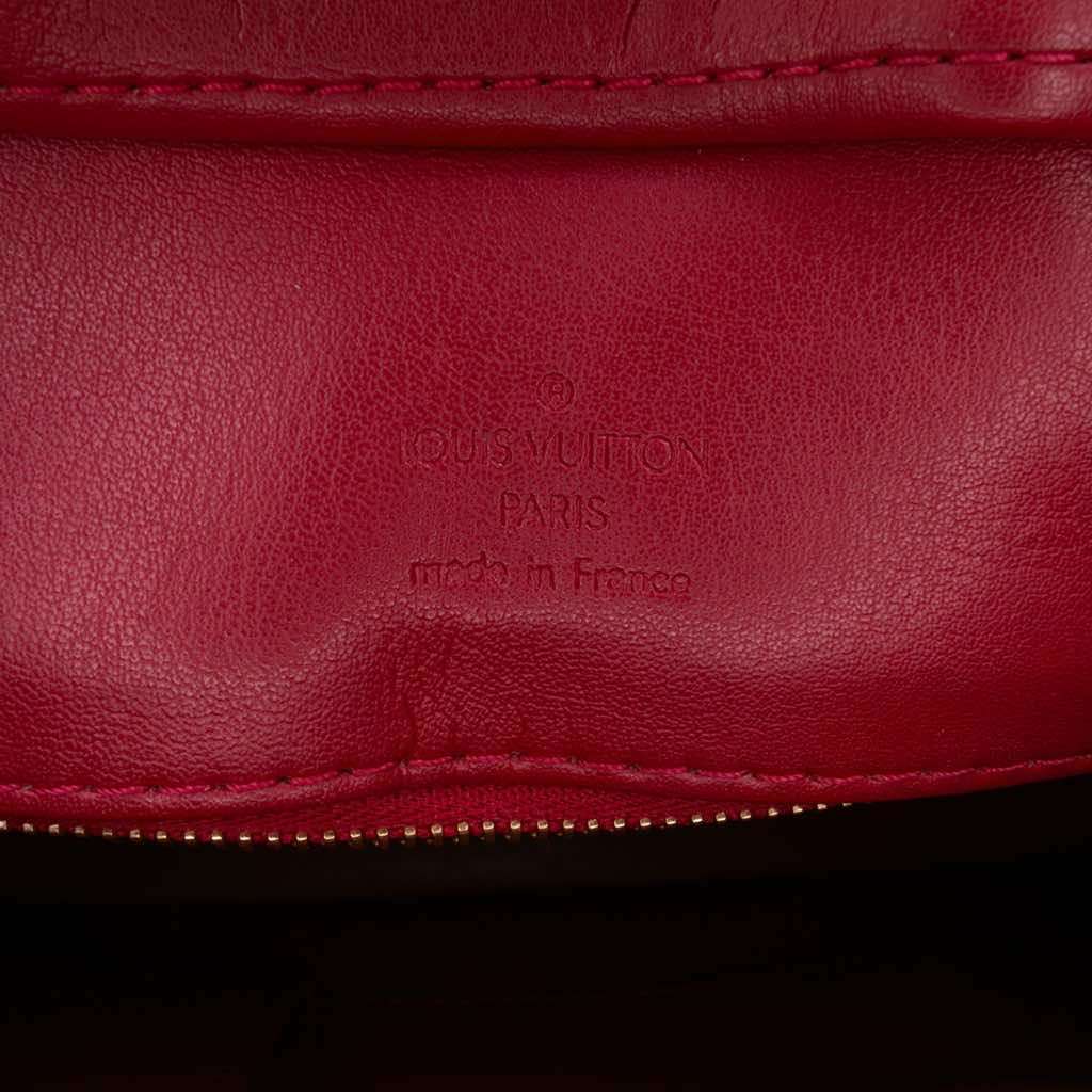 Louis Vuitton Monogram Vernis Houston Red Leather Good - Box View
