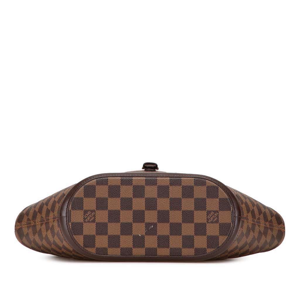 Louis Vuitton Damier Ebene Manosque PM Brown Canvas Good - Inside View