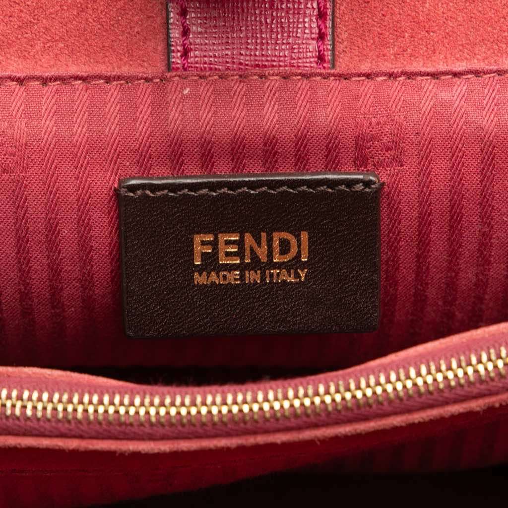 Fendi Leather Petit 2Jours Pink Leather Good - Box View