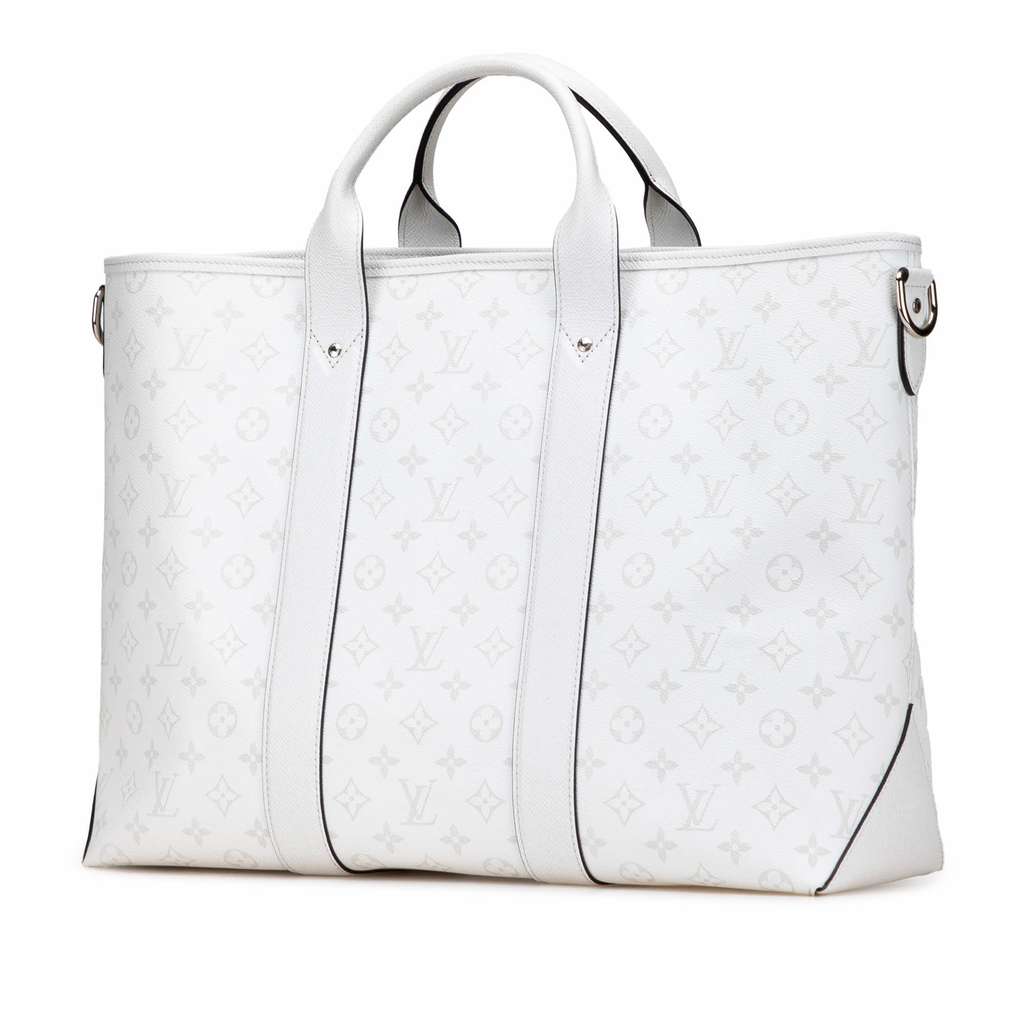Louis Vuitton Monogram Taigarama Weekend Tote White Canvas Very good - Back View