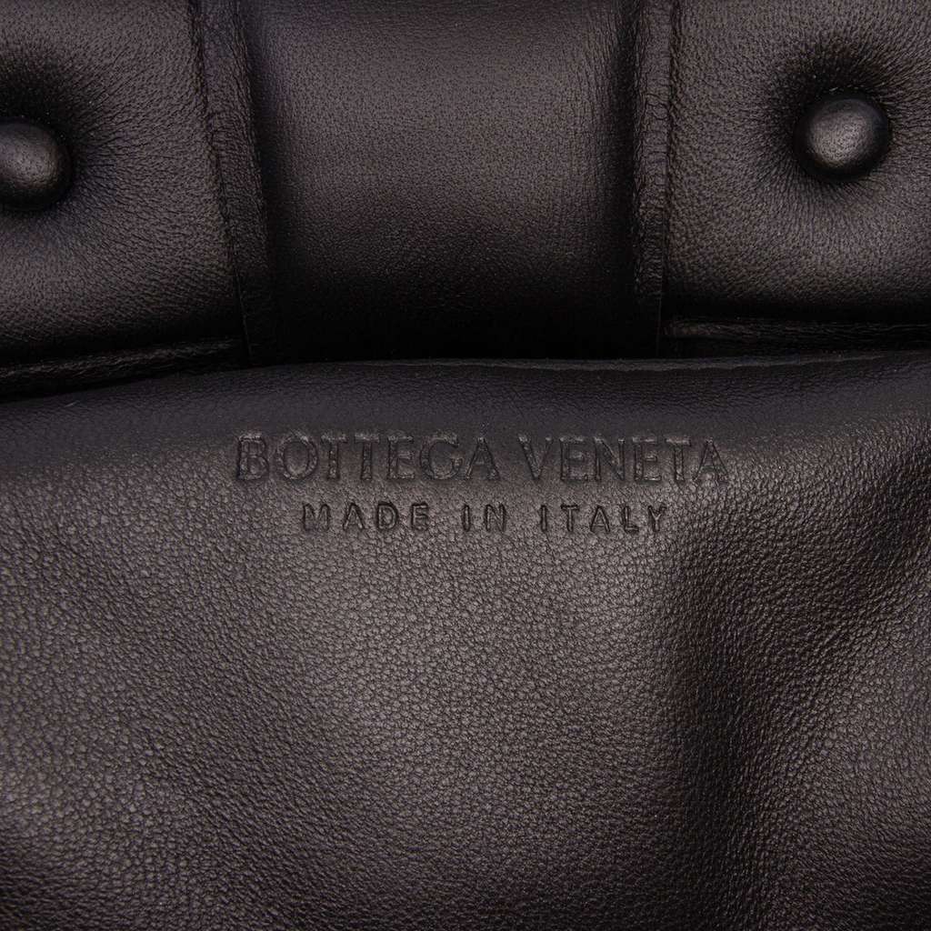 Bottega Veneta Nappa Intrecciato Padded Chain Cassette Satchel Black Leather Very good - Box View